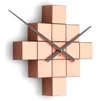 Dizajnové nástenné nalepovacie hodiny Future Time FT3000CO Cubic copper Dizajnové nástenné nalepovacie hodiny Future Time FT3000CO Cubic copper
